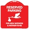 Signmission Reserved Parking For New Mothers & Mothers To-be Heavy-Gauge Aluminum Sign, 18" x 18", RW-1818-9905 A-DES-RW-1818-9905 - alternate 1